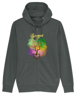 Copacul vieții/Tree of life/Dragoste/Culoare/Viata e frumoasa Hanorac cu fermoar Unisex Connector