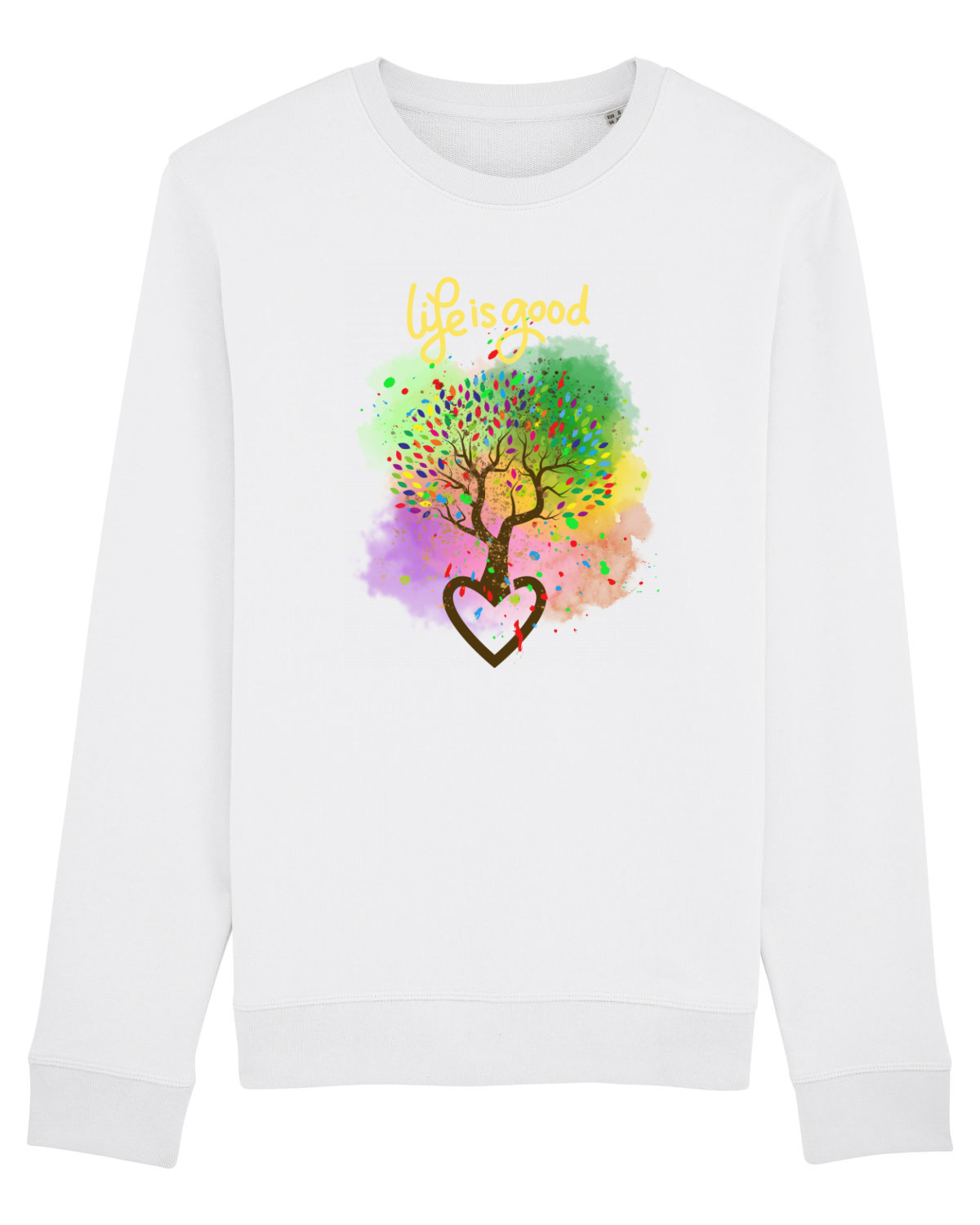 Bluză mânecă lungă Unisex Rise White