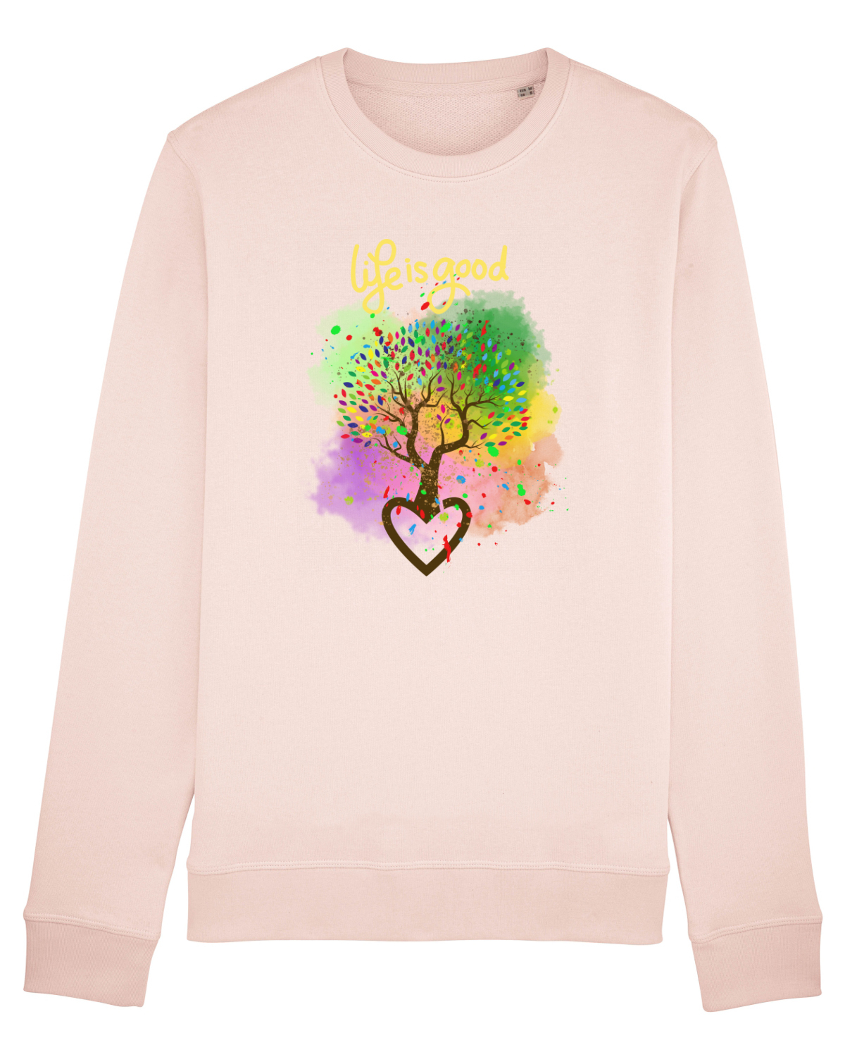 Bluză mânecă lungă Unisex Rise Candy Pink