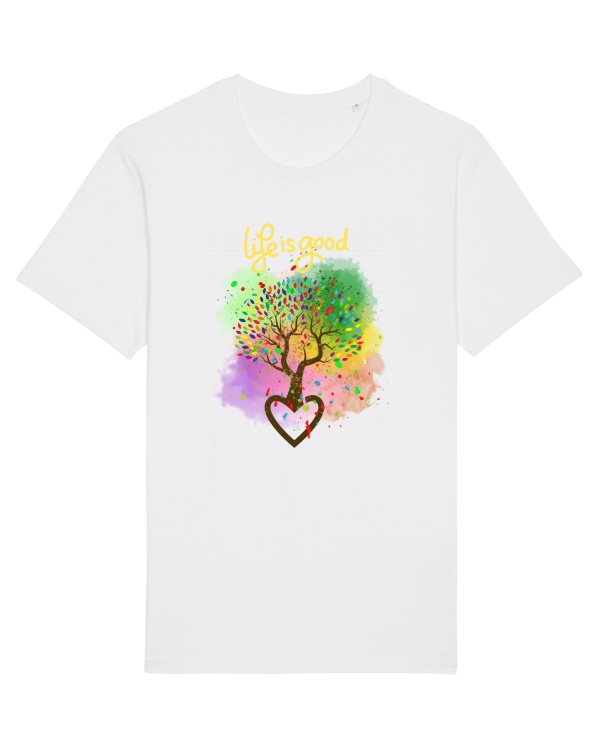 Tricou mânecă scurtă Unisex Rocker White