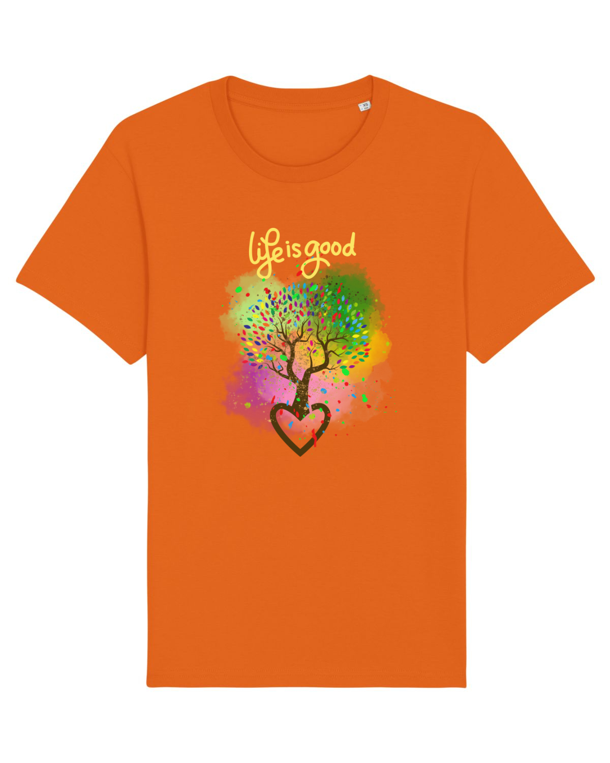 Tricou mânecă scurtă Unisex Rocker Bright Orange