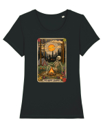 The Happy Camper Tricou mânecă scurtă guler larg fitted Damă Expresser