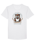 Castor Amuzant Tricou mânecă scurtă guler larg Bărbat Skater