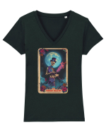 The Midnight Skeleton Tricou mânecă scurtă guler V Damă Evoker