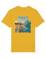 PUT DOWN YOUR PHONE & enjoy life Tricou mânecă scurtă Unisex Rocker