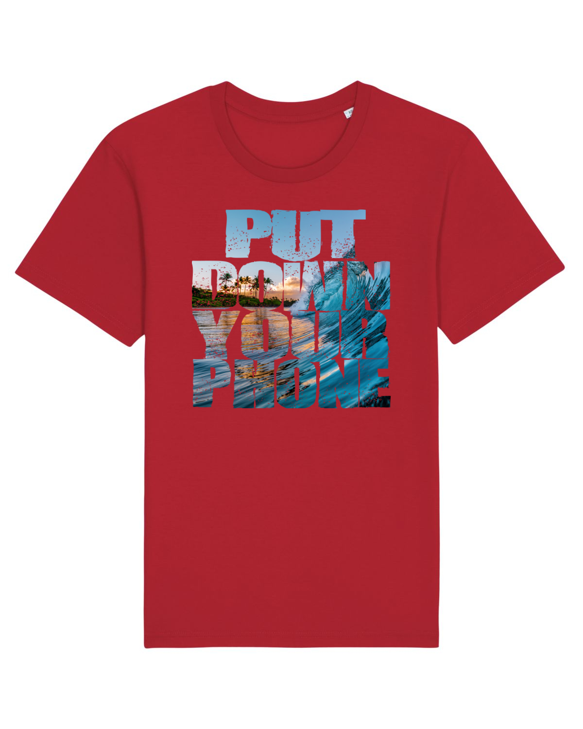 Tricou mânecă scurtă Unisex Rocker Red