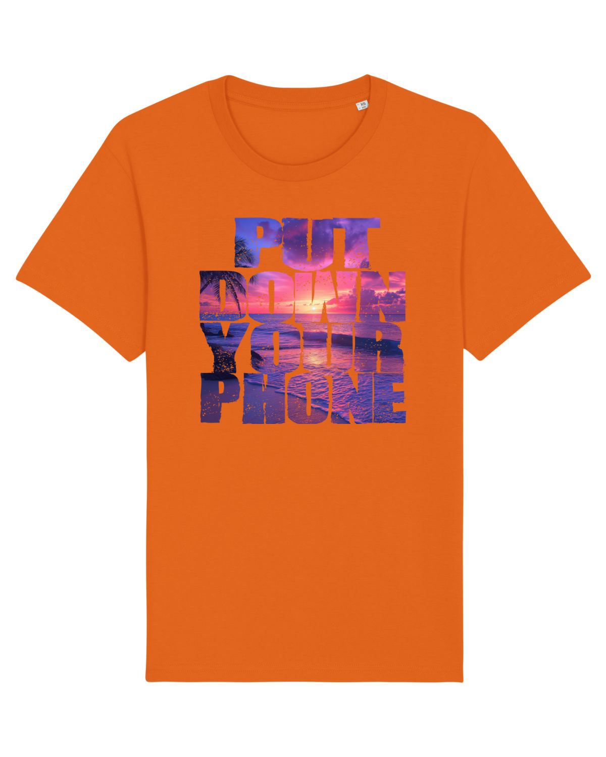 Tricou mânecă scurtă Unisex Rocker Bright Orange