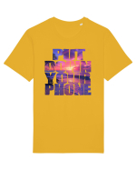 PUT DOWN YOUR PHONE & enjoy life 2 Tricou mânecă scurtă Unisex Rocker