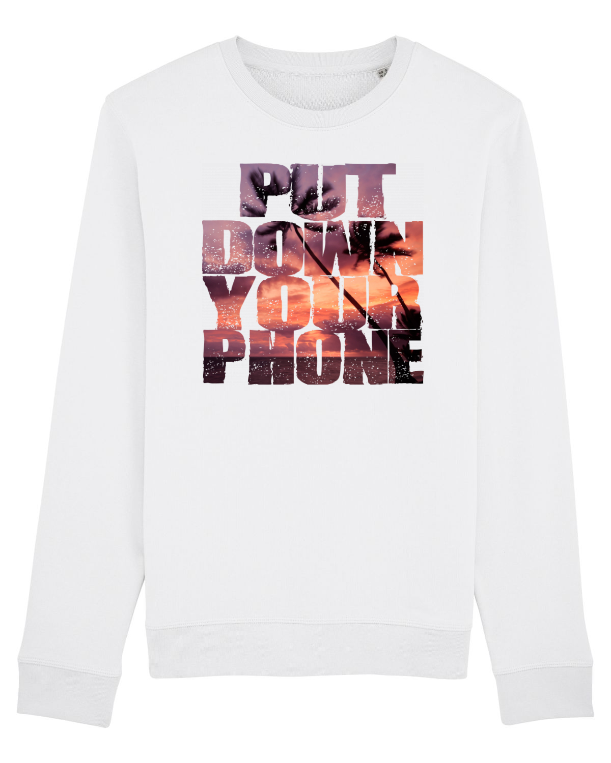 Bluză mânecă lungă Unisex Rise White