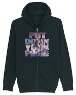 PUT DOWN YOUR PHONE & enjoy life 4 Hanorac cu fermoar Unisex Connector