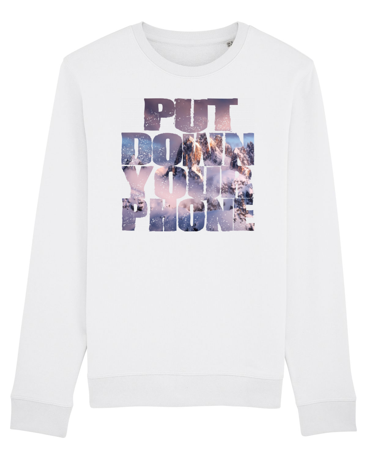Bluză mânecă lungă Unisex Rise White
