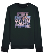 PUT DOWN YOUR PHONE & enjoy life 4 Bluză mânecă lungă Unisex Rise