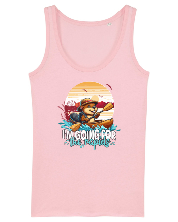 Kayaking Amuzant Mă Duc Pentru Cascade - Castor Funny Cotton Pink