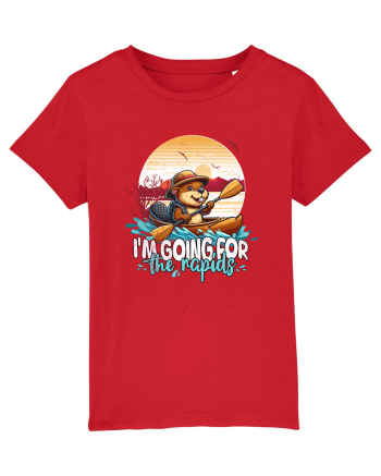 Kayaking Amuzant Mă Duc Pentru Cascade - Castor Funny Red