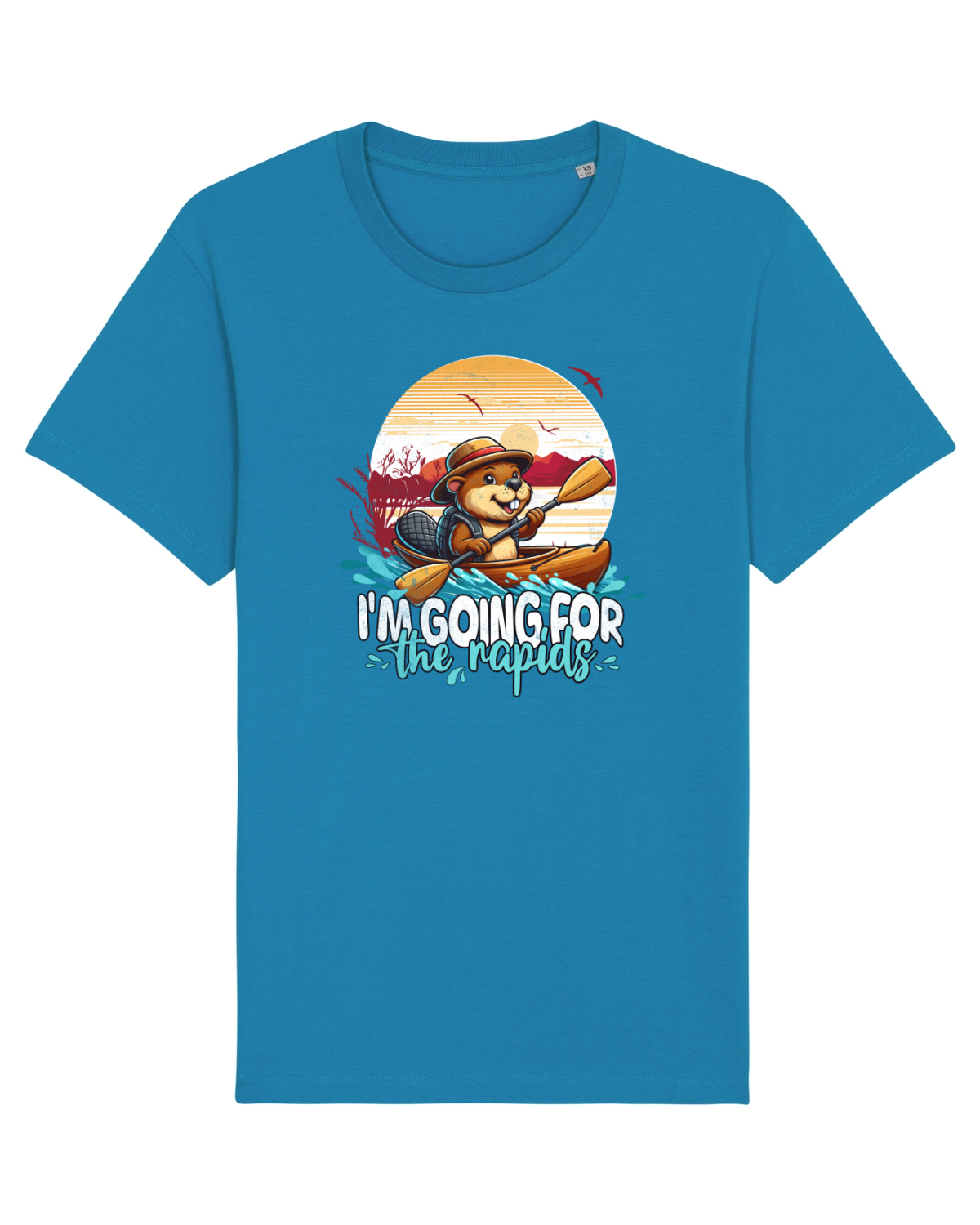 Tricou mânecă scurtă Unisex Rocker Azur