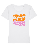 Truely Blessed Tricou mânecă scurtă guler larg fitted Damă Expresser