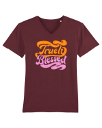 Truely Blessed Tricou mânecă scurtă guler V Bărbat Presenter