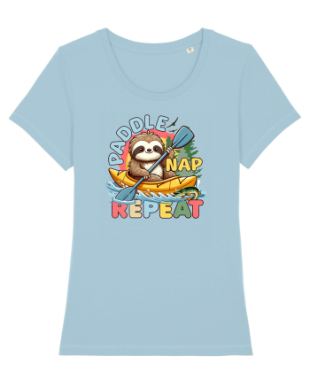 Sloth Amuzant în Aer Liber -Leneșul la Kayak Sky Blue