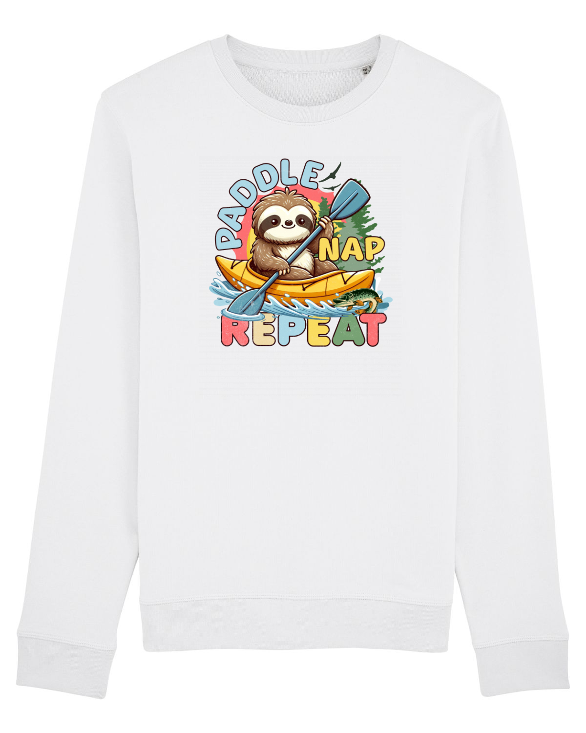 Bluză mânecă lungă Unisex Rise White