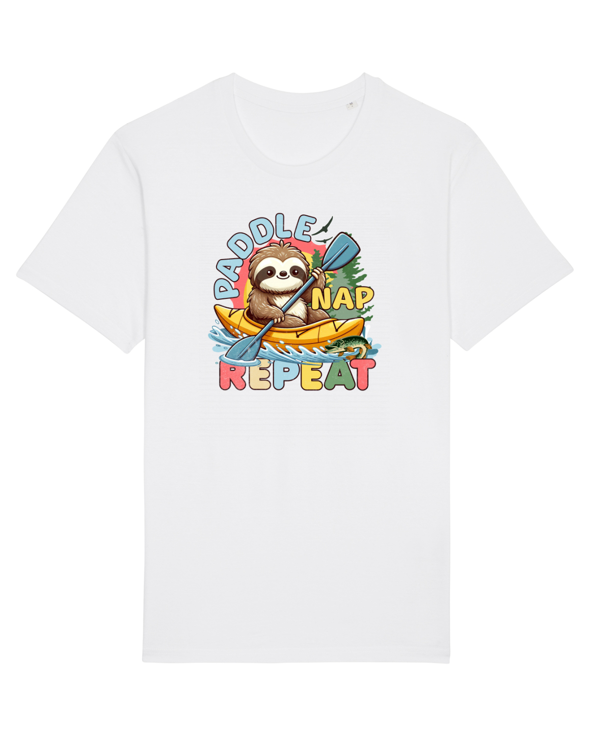 Tricou mânecă scurtă Unisex Rocker White