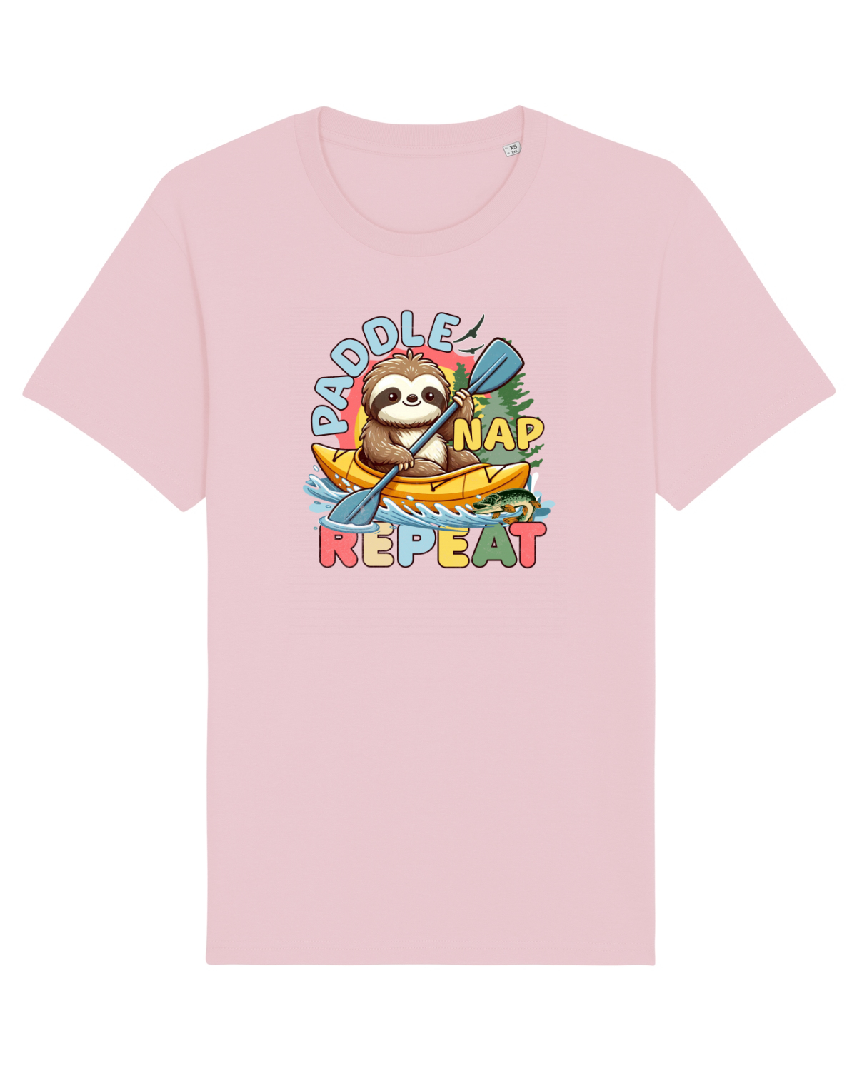 Tricou mânecă scurtă Unisex Rocker Cotton Pink