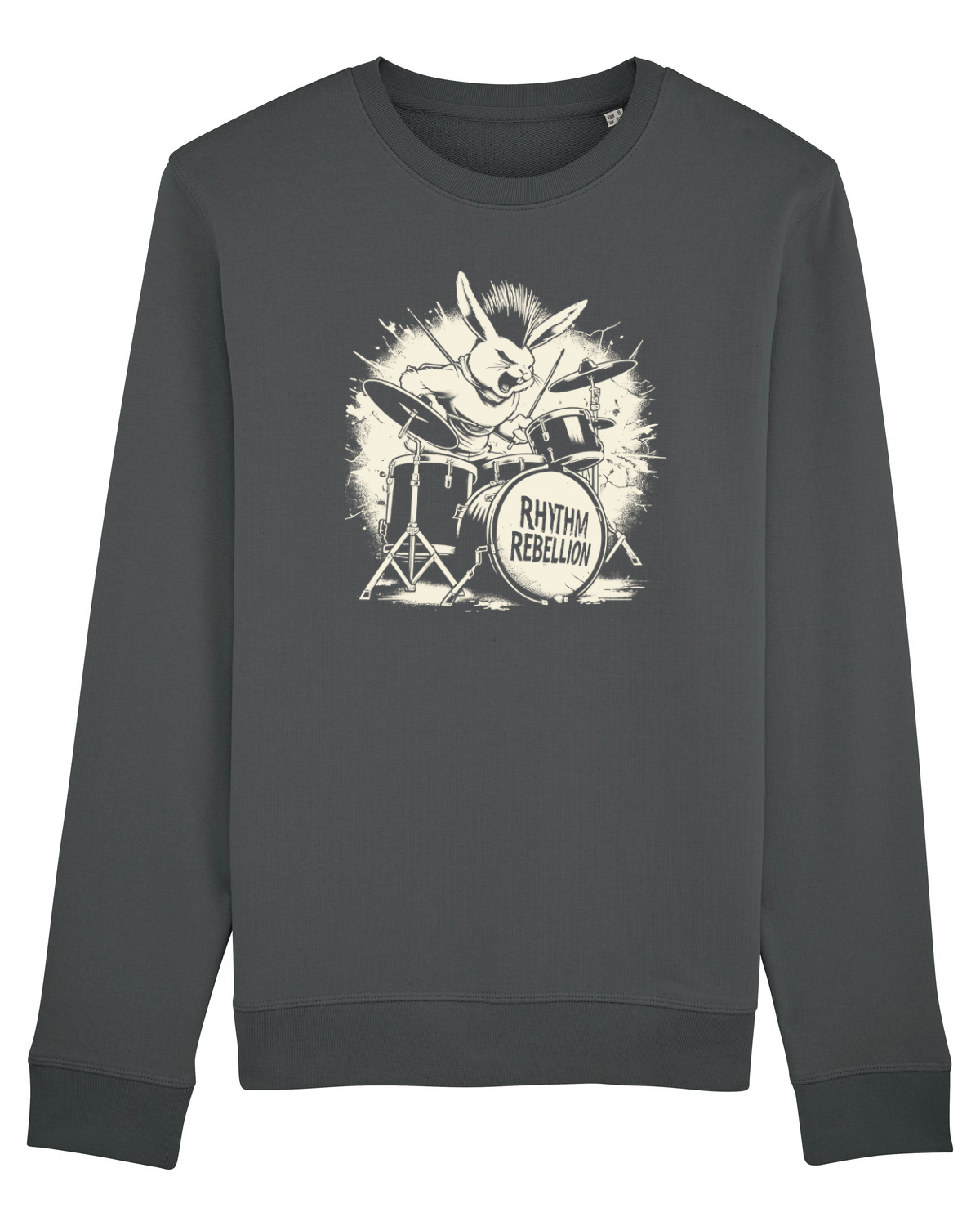 Bluză mânecă lungă Unisex Rise Anthracite