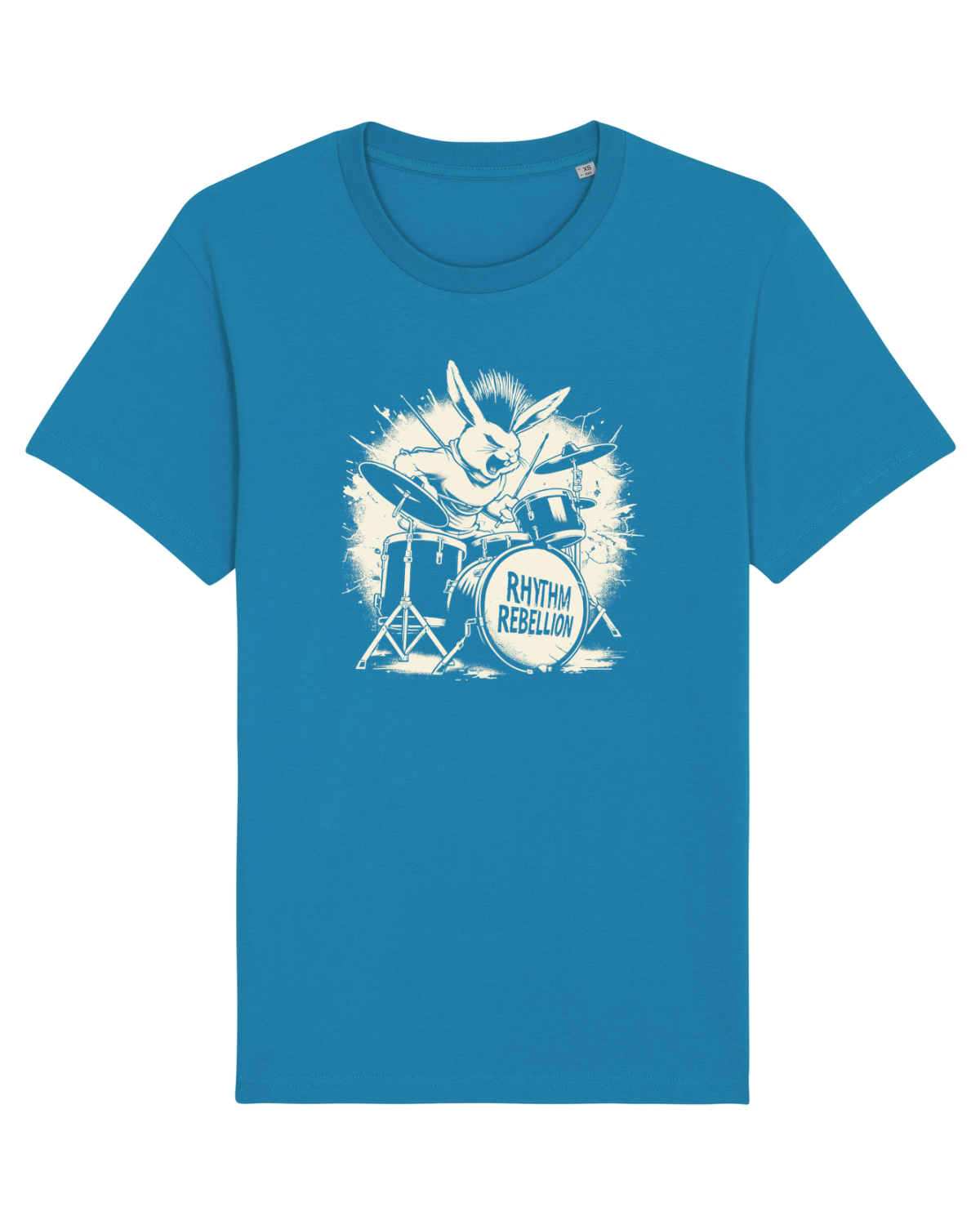 Tricou mânecă scurtă Unisex Rocker Azur