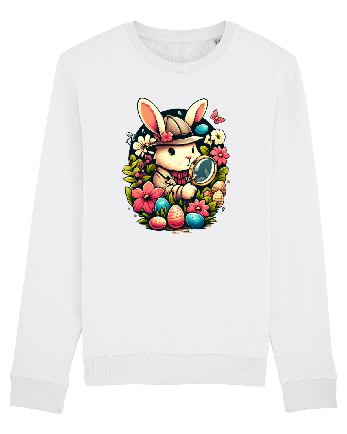 Bluză mânecă lungă Unisex Rise White