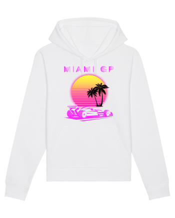 Formula 1 One USA Miami GP Grand Prix Vintage Retro Sunset White