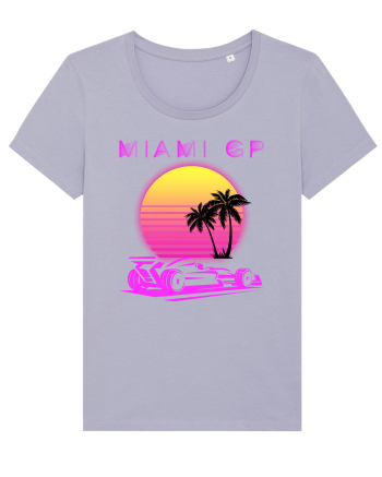 Formula 1 One USA Miami GP Grand Prix Vintage Retro Sunset Lavender