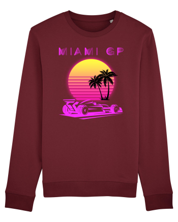 Formula 1 One USA Miami GP Grand Prix Vintage Retro Sunset Burgundy