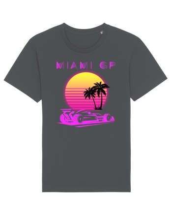 Formula 1 One USA Miami GP Grand Prix Vintage Retro Sunset Anthracite
