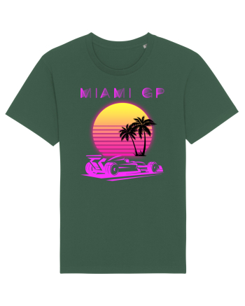 Formula 1 One USA Miami GP Grand Prix Vintage Retro Sunset Bottle Green