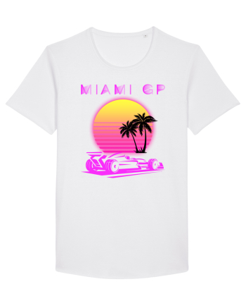 Formula 1 One USA Miami GP Grand Prix Vintage Retro Sunset White