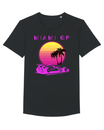 Formula 1 One USA Miami GP Grand Prix Vintage Retro Sunset Black