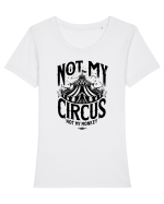 Not my Circus - not my monkey Tricou mânecă scurtă guler larg fitted Damă Expresser