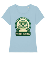 This meeting is otter nonsense Tricou mânecă scurtă guler larg fitted Damă Expresser