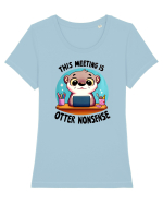This meeting is otter nonsense Tricou mânecă scurtă guler larg fitted Damă Expresser