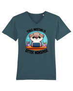 This meeting is otter nonsense Tricou mânecă scurtă guler V Bărbat Presenter