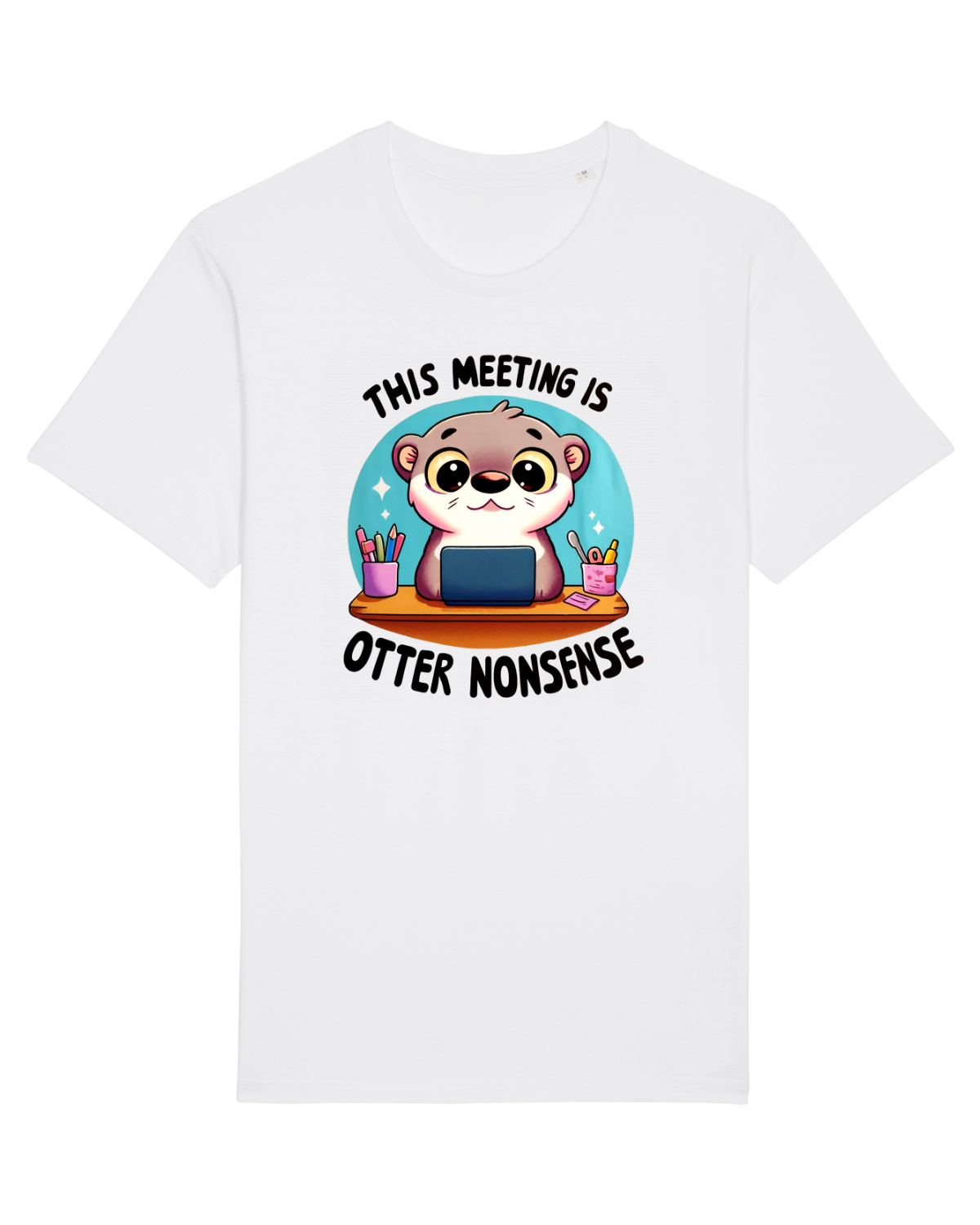 Tricou mânecă scurtă Unisex Rocker White