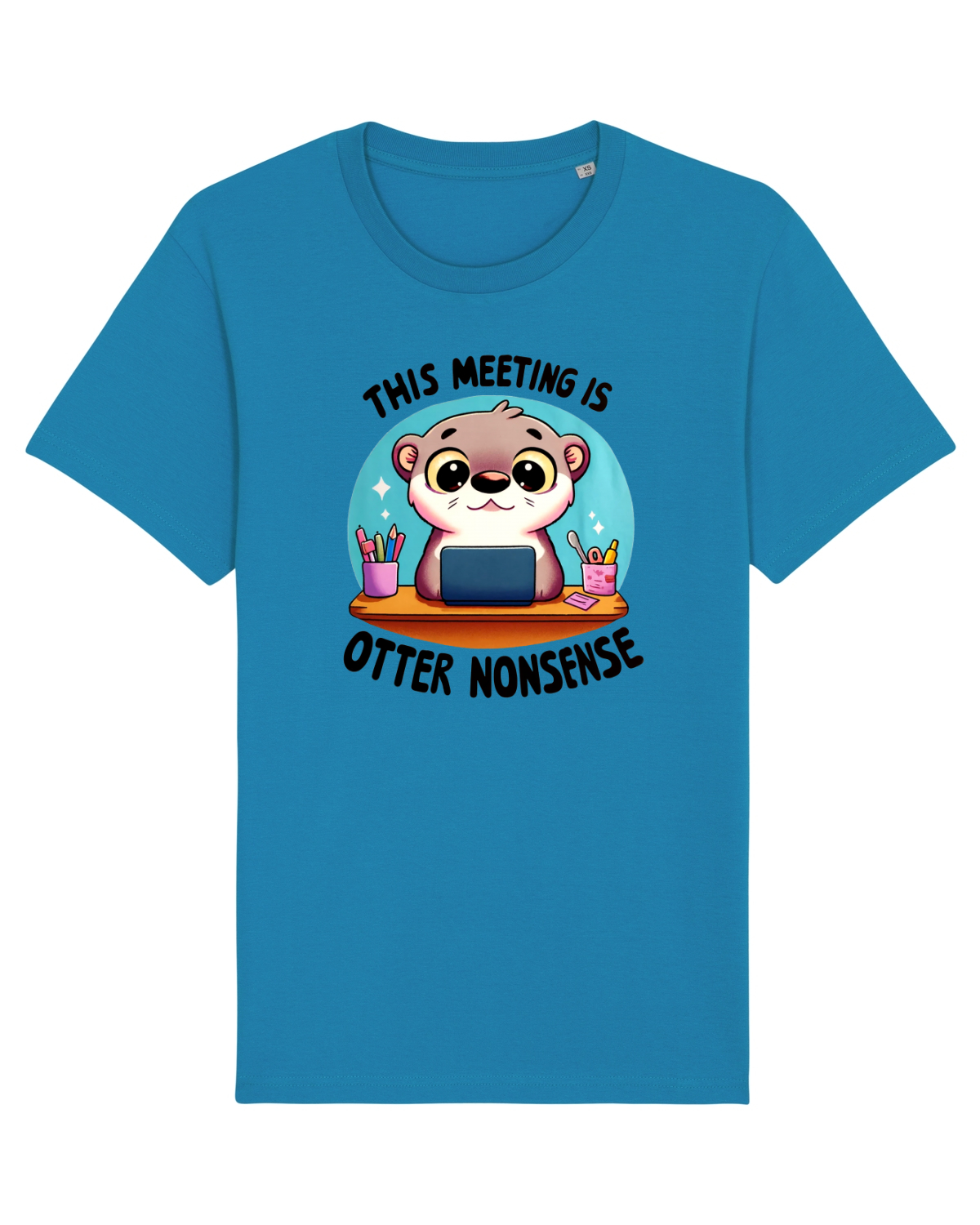 Tricou mânecă scurtă Unisex Rocker Azur