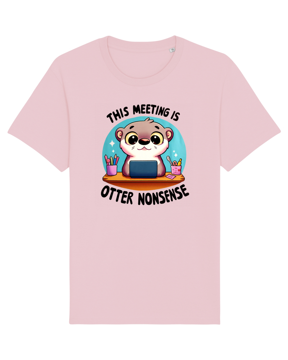 Tricou mânecă scurtă Unisex Rocker Cotton Pink