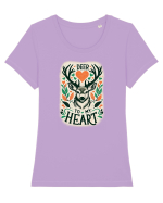 Deer to my heart Tricou mânecă scurtă guler larg fitted Damă Expresser