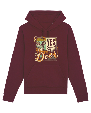 Yes deer Burgundy