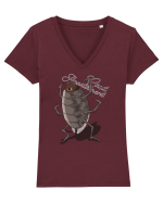 Friendly Cockroach - Caut apartament Tricou mânecă scurtă guler V Damă Evoker