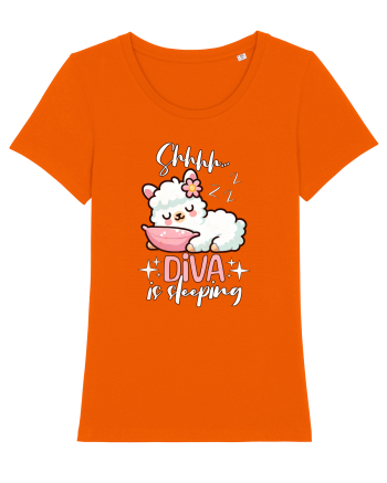 Bebeluș Llama Drăguț Dormind Bright Orange