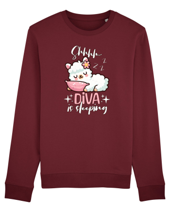 Bebeluș Llama Drăguț Dormind Burgundy