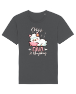 Bebeluș Llama Drăguț Dormind Tricou mânecă scurtă Unisex Rocker