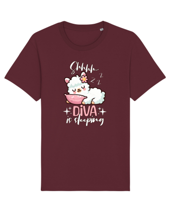 Bebeluș Llama Drăguț Dormind Burgundy