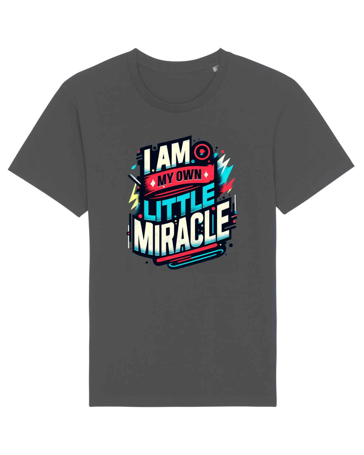 Tricou mânecă scurtă Unisex Rocker Anthracite